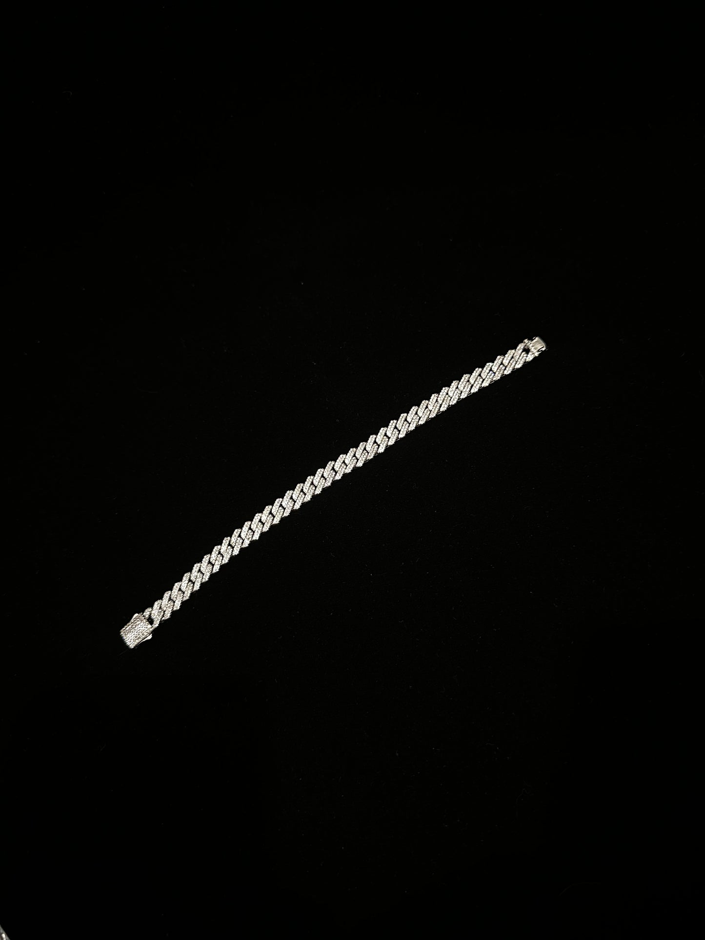 4mm Cuban Chain with cz stone